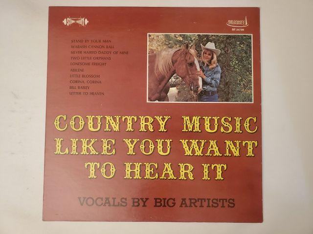 Various Artists Country Music Like You Want to Hear It vinyl record