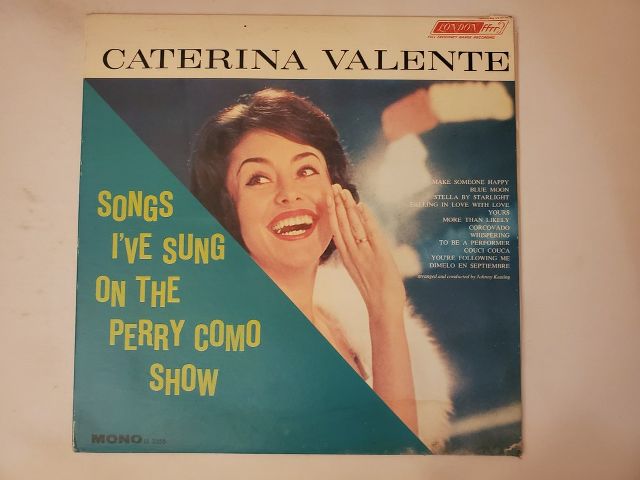Caterina Valente Songs I've Sung on the Perry Como Show vinyl record