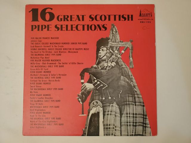 Various Artists 16 Great Scottish Pipe Selections vinyl record
