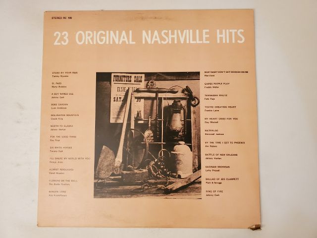 Various Artists 23 Original Nashville Hits vinyl record