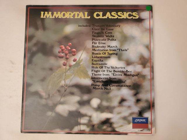 Various Artists Immortal Classics vinyl record