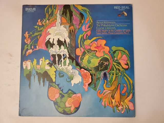 Artur Rubinstein, The Philadelphia Orchestra, Eugene Ormandy Nights in the Gardens of Spain / Piano Concerto No. 2 vinyl record