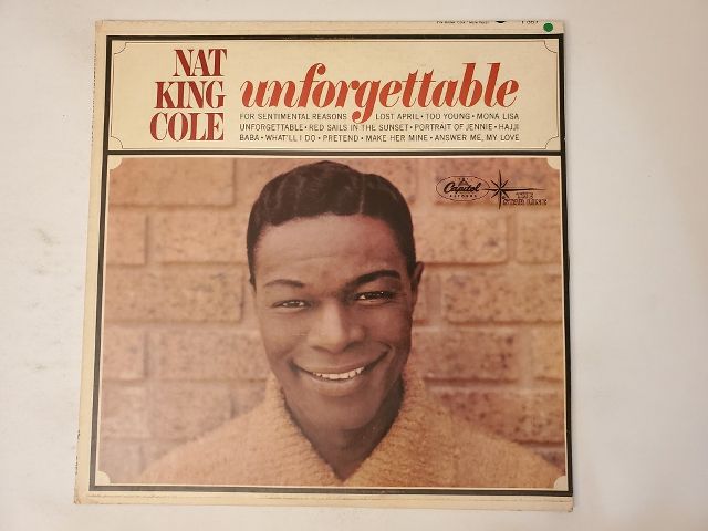 Nat "King" Cole Unforgettable vinyl record