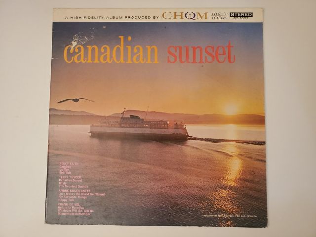 Various Artists Canadian Sunset vinyl record