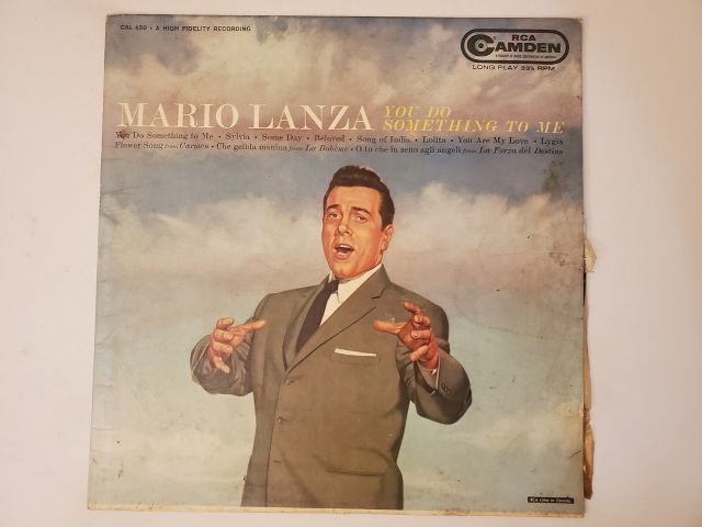 Mario Lanza You Do Something to Me vinyl record