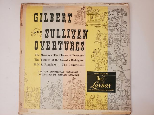 The New Promenade Orchestra Gilbert and Sullivan Overtures vinyl record