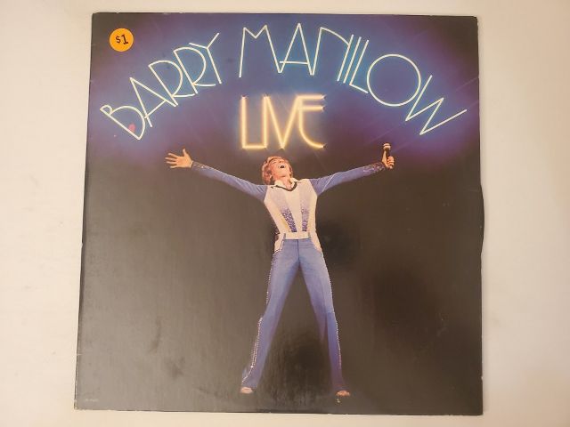 Barry Manilow Live vinyl record