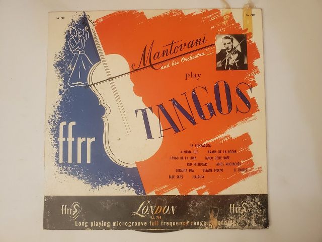 Mantovani and His Orchestra Play Tangos vinyl record