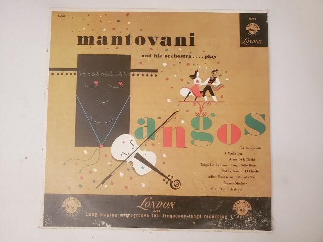Mantovani and His Orchestra Play Tangos vinyl record