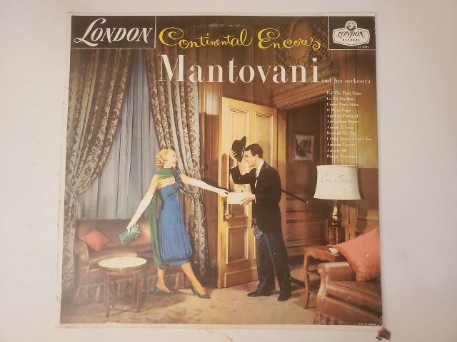 Mantovani and His Orchestra Continental Encores vinyl record