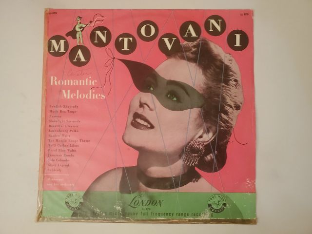 Mantovani and His Orchestra Romantic Melodies vinyl record