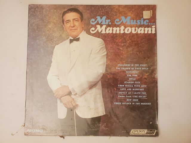 Mantovani Mr. Music... Mantovani vinyl record