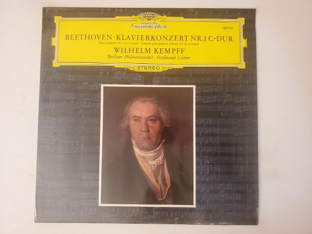 Wilhelm Kempff Beethoven: Klavierkonzert Nr. 1 C-Dur vinyl record