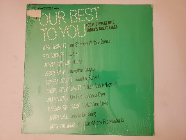 Various Artists Our Best To You: Today's Great Hits, Today's Great Stars vinyl record