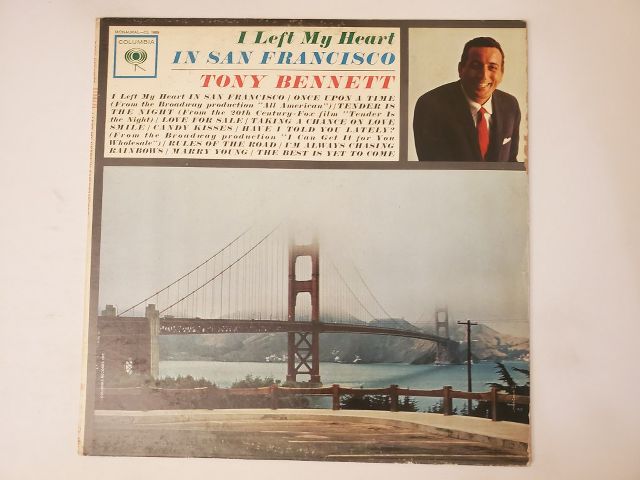 Tony Bennett I Left My Heart in San Francisco vinyl record
