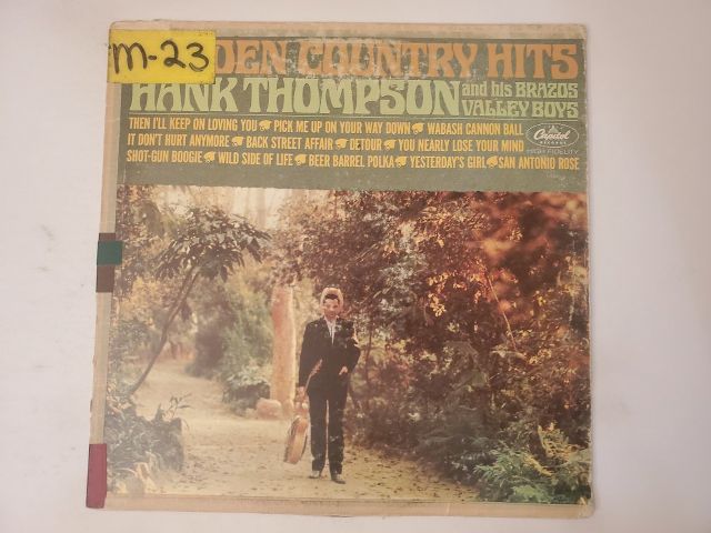 Hank Thompson and His Brazos Valley Boys Golden Country Hits vinyl record