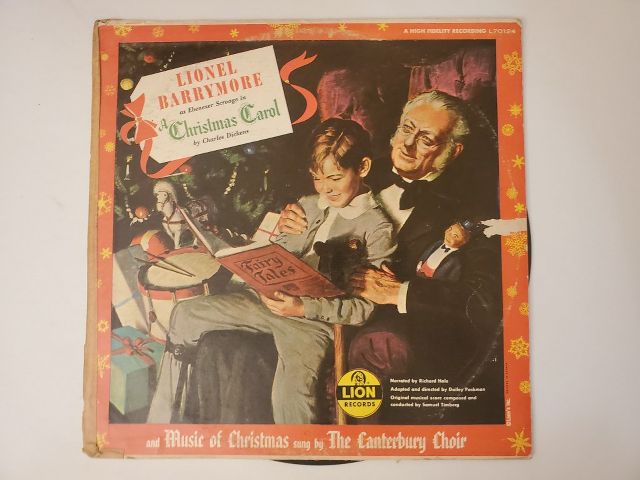 Lionel Barrymore A Christmas Carol vinyl record
