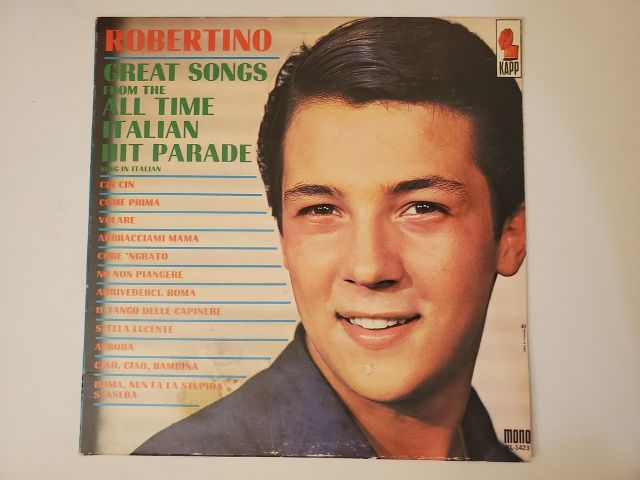 Robertino Great Songs from the All Time Italian Hit Parade vinyl record