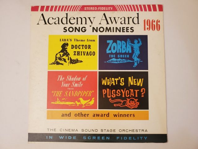 The Cinema Sound Stage Orchestra Academy Award Song Nominees 1966 vinyl record