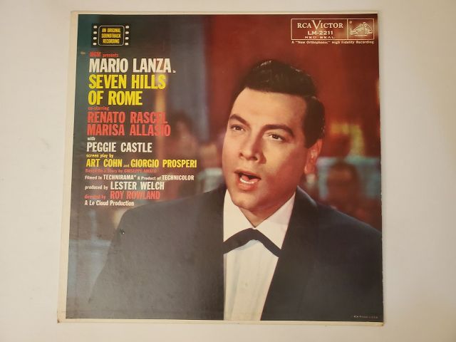 Mario Lanza Seven Hills of Rome vinyl record