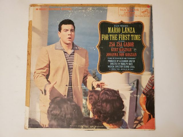 Mario Lanza For the First Time vinyl record