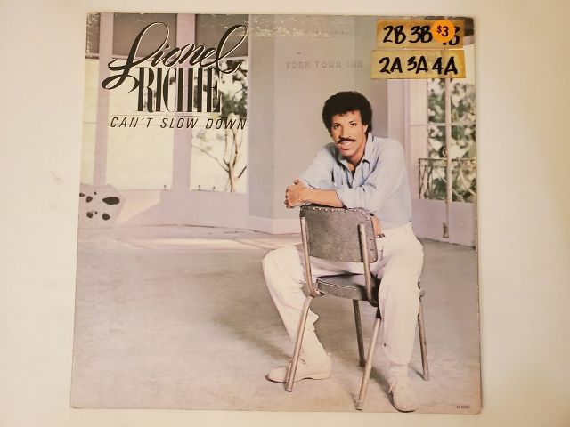 Lionel Richie Can't Slow Down vinyl record