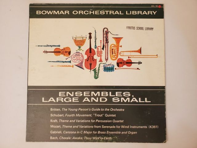 Various Ensembles, Large and Small vinyl record