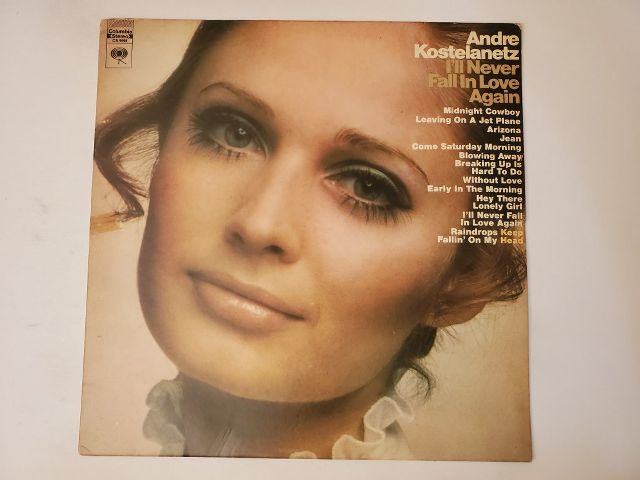 Andre Kostelanetz I'll Never Fall in Love Again vinyl record