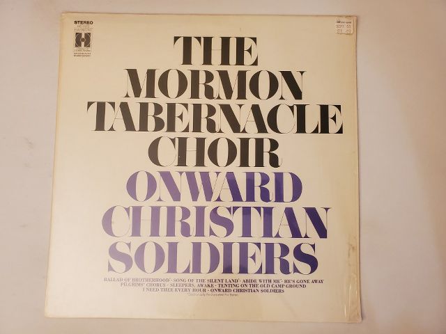 The Mormon Tabernacle Choir Onward Christian Soldiers vinyl record