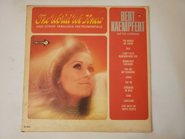 Bert Kaempfert and his orchestra The World We Knew and Other Fabulous Instrumentals vinyl record
