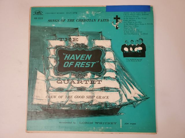 The 'Haven of Rest' Quartet Songs of the Christian Faith vinyl record
