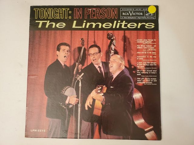 The Limeliters Tonight: In Person vinyl record