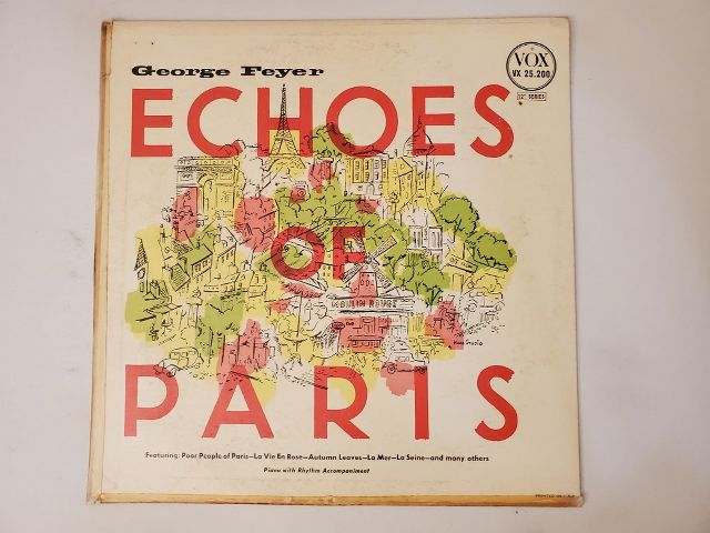 George Feyer Echoes of Paris vinyl record