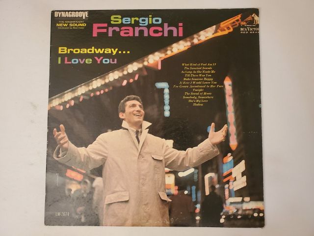 Sergio Franchi Broadway... I Love You vinyl record