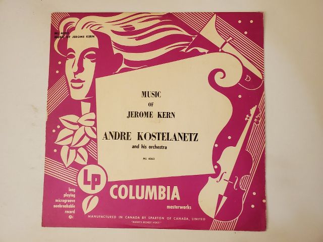Andre Kostelanetz and his Orchestra Music of Jerome Kern vinyl record