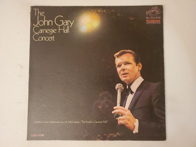 John Gary Carnegie Hall Concert vinyl record
