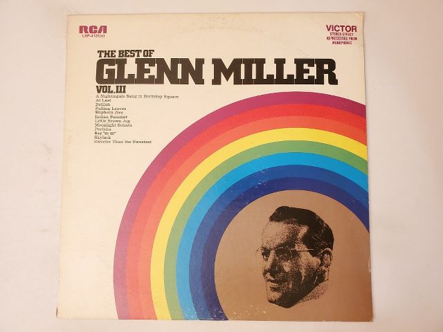 Glenn Miller The Best of Glenn Miller Vol. III vinyl record