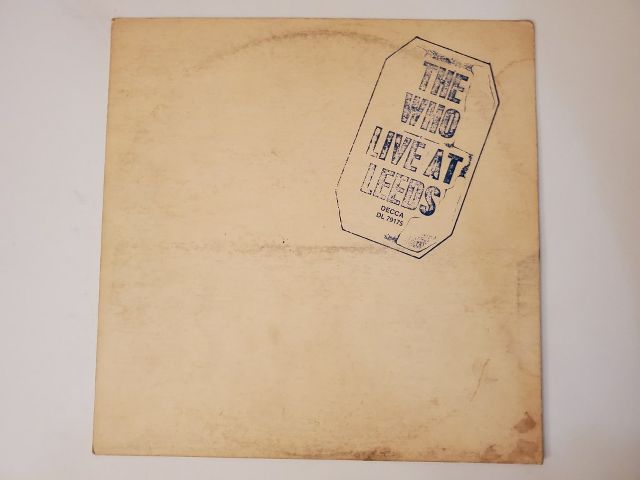The Who Live at Leeds vinyl record