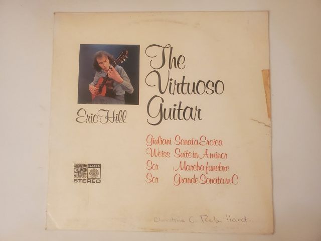 Eric Hill The Virtuoso Guitar vinyl record