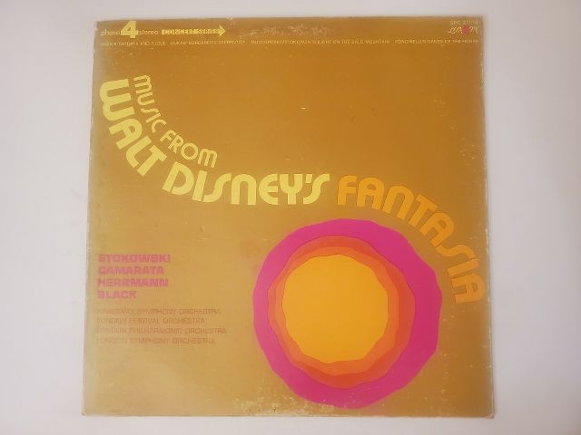 Various Artists Music from Walt Disney's Fantasia vinyl record