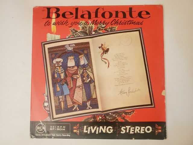 Harry Belafonte To Wish You a Merry Christmas vinyl record