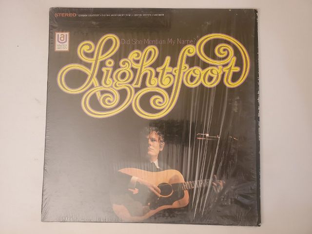 Gordon Lightfoot Did She Mention My Name? vinyl record