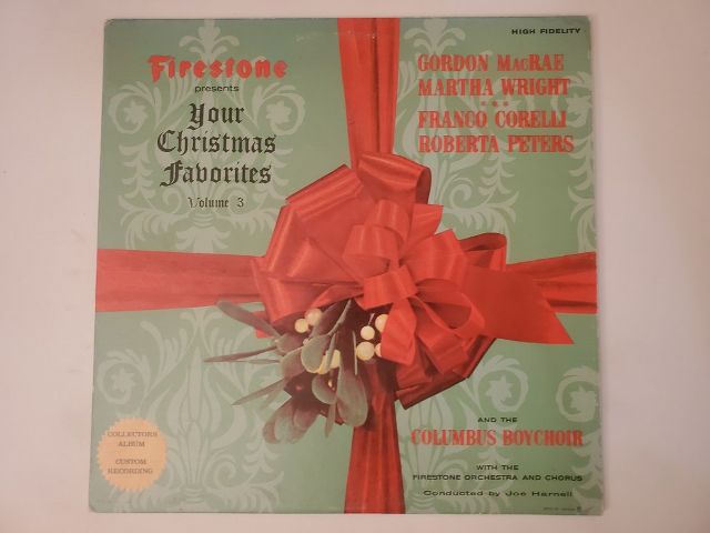 Gordon MacRae, Martha Wright, Franco Corelli, Roberta Peters Your Christmas Favorites Volume 3 vinyl record
