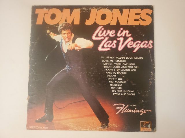 Tom Jones Live in Las Vegas vinyl record