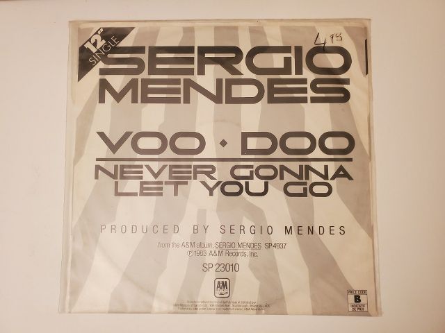 Sergio Mendes VooDoo / Never Gonna Let You Go vinyl record