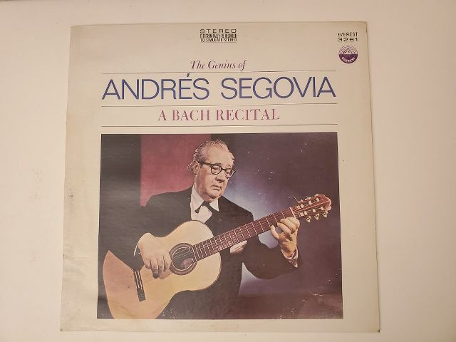 Andres Segovia The Genius of Andr?s Segovia: A Bach Recital vinyl record