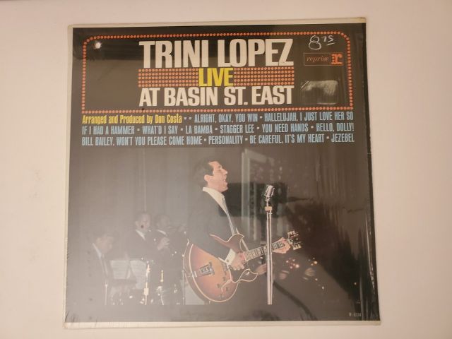 Trini Lopez Live at Basin St. East vinyl record