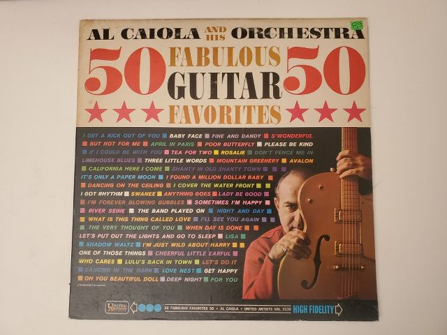 Al Caiola 50 Fabulous Guitar Favorites vinyl record