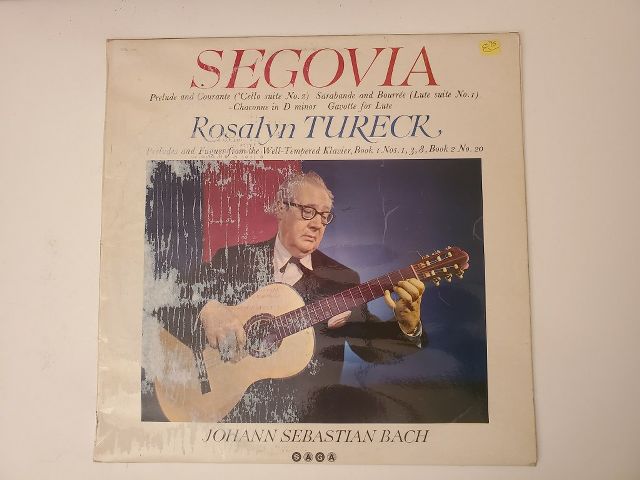 Andr?s Segovia, Rosalyn Tureck Segovia - Tureck BACH vinyl record