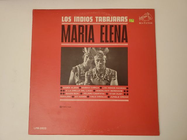 Los Indios Tabajaras Maria Elena vinyl record
